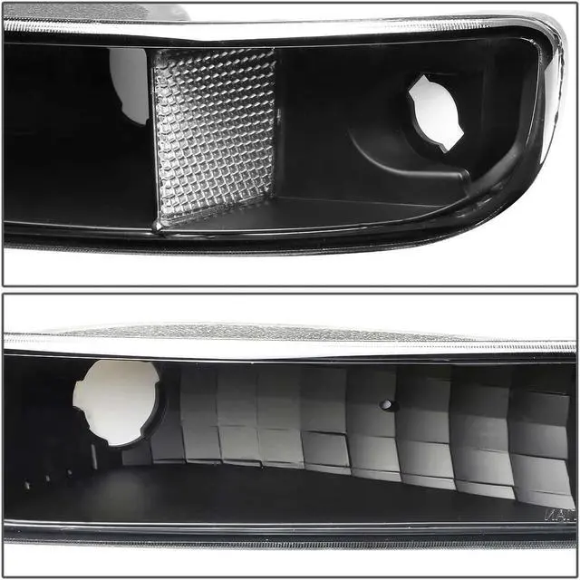 Alt view image 4 of 13 - DNA Motoring HL-OH-SIE994P-BK-CL1 For 99-07 GMC Sierra/Yukon GMT800 Black Housing Headlight+Clear Corner Bumper Light 00 01 02 03 04 05 06