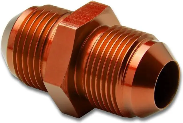 Main image of DNA Motoring FT-4910-003-GD 10AN Anodized T-6061 Aluminum Straight Gold Oil Line Fitting Adapter (M22 X 1.5 Thread Pitch)