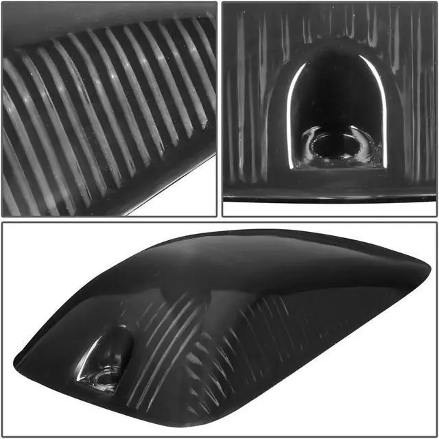Alt view image 3 of 5 - DNA Motoring CBL-CSIL88-SM-B For 1988 to 2002 GMC C/K 1500 2500 3500 5 X LED Cab Roof Top Light Lens + Bulbs (Smoked Housing Blue LED) 97 98 99 00 01