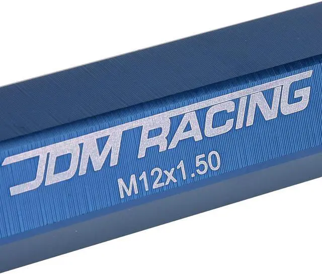 Alt view image 2 of 5 - DNA Motoring LN-ZTL-9014-15-BL 20-Piece M12 x 1.5 Aluminum Alloy Wheel Lug Nuts + Deep Drive Extension (Blue)