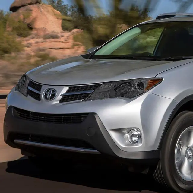 Alt view image 5 of 5 - DNA Motoring HL-OH-TRAV413-SM-AM For 2013 to 2015 Toyota Rav4 XA40 Pair Projector Headlight Smoked Housing Amber Corner Headlamps 14 Left + Right