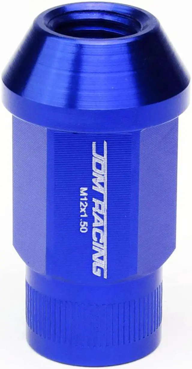 Alt view image 4 of 5 - DNA Motoring LN-ZTL-9021-15-BL M12 x 1.5 Open End 20-Piece Aluminum Alloy Wheel Lug Nuts + Deep Drive Extension (Blue)