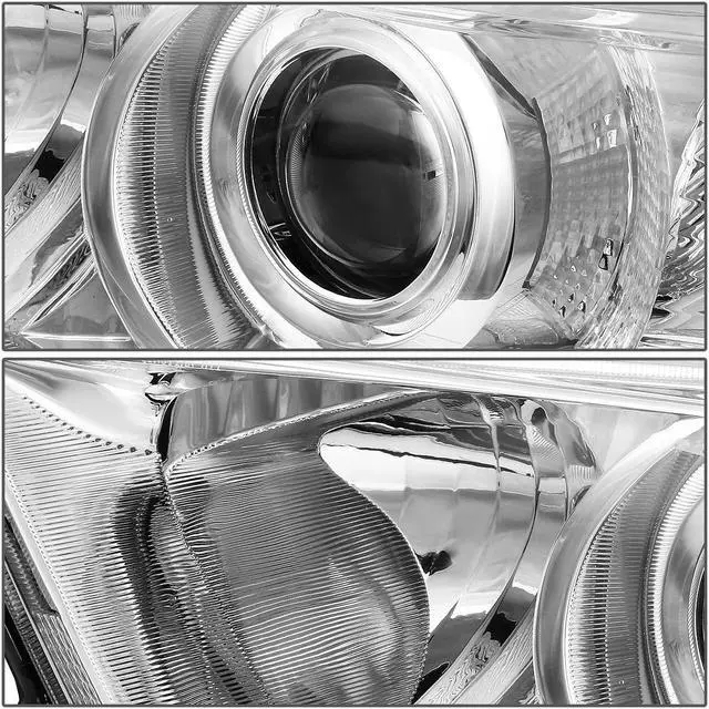 Alt view image 2 of 5 - DNA Motoring HL-OH-THI11-CH-AM For 2011 to 2013 Toyota Highlander OE Style Projector Headlight Chrome Housing Amber Corner Headlamps 12 Left + Right