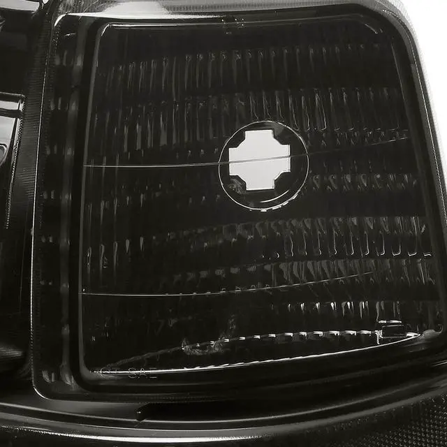 Alt view image 4 of 6 - DNA Motoring HL-OH-F15092-6P-SM-CL1 For 1992 to 1996 Ford F150 F250 F350 Bronco 6Pcs Headlight+Corner/Side Marker Lamps Smoked Lens/Clear 5 Gen 93 94 95 Left + Right