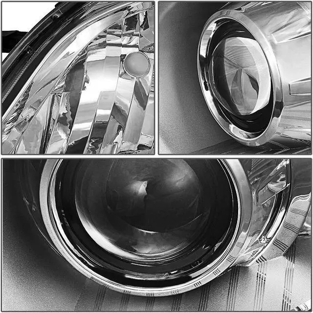 Alt view image 2 of 5 - DNA Motoring HL-OH-TSIE11-CH-AM For 2011 to 2020 Toyota Sienna XL30 Pair Projector Headlight Chrome Housing Amber Corner Headlamp 12 13 14 15 16 Left + Right