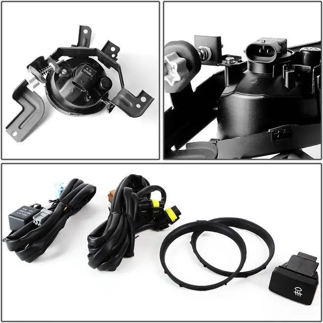 Alt view image 4 of 4 - DNA Motoring FL-HCRV07-SM For 2007 to 2009 Honda CR-V Front Bumper Driving Fog Light+Bulbs+Switch Smoked Lens 3rd Gen RE K24Z 08