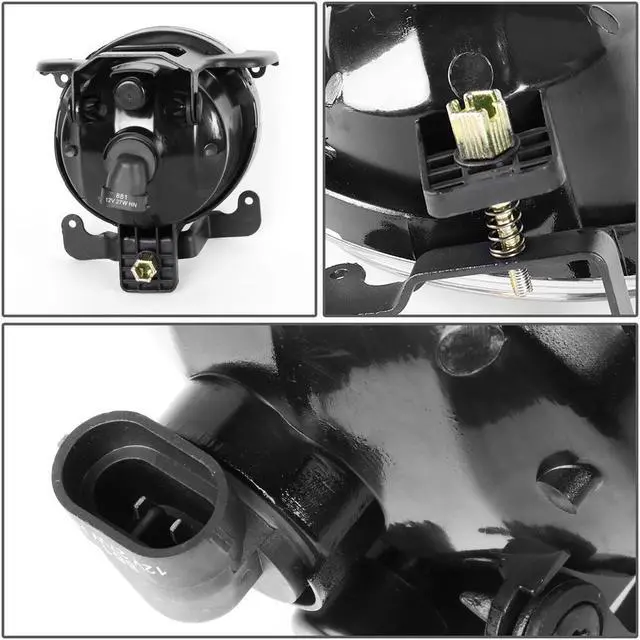 Alt view image 4 of 5 - DNA Motoring FL-ZTL-216-AM For 2003 to 2006 Accent Sedan/Hatchback Pair Bumper Driving Fog Light Lamp Amber Lens 04 05