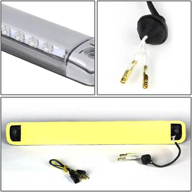 Alt view image 4 of 6 - DNA Motoring 3BL-S104D-LED-CH For 1992 to 2005 Chevy Blazer S10 Suburban GMC Jimmy S15 Yukon XL LED 3rd Third Tail Brake Light Rear Stop Lamp Chrome Housing 93 94 95 96 97 98 99 00 01 02 03 04