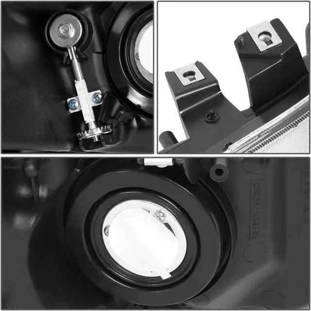 Alt view image 5 of 5 - DNA Motoring HL-OH-HC064D-CH-AM For 2006 to 2011 Honda Civic 4-Dr Sedan Pair Chrome Housing Amber Corner Headlight Headlamps 07 08 09 10 Left + Right