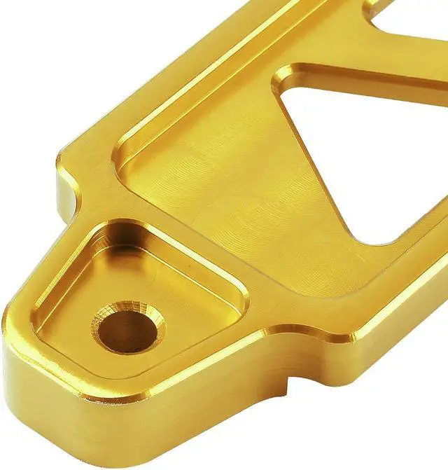 Alt view image 4 of 7 - DNA Motoring BATT-SHORT-GD 145mm/170mm Billet Aluminum Battery Tie Down Mount Bracket (Gold)