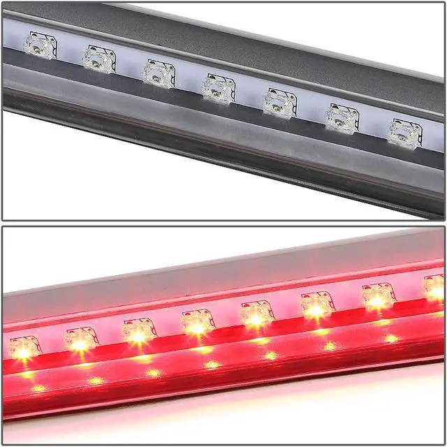 Alt view image 3 of 6 - DNA Motoring 3BL-S104D-LED-CH For 1992 to 2005 Chevy Blazer S10 Suburban GMC Jimmy S15 Yukon XL LED 3rd Third Tail Brake Light Rear Stop Lamp Chrome Housing 93 94 95 96 97 98 99 00 01 02 03 04