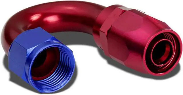 Main image of DNA Motoring FT-4012-180 12AN 1120-Degree Swivel Fuel Line Hose Flare Union Adapter With Reusable End