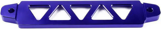 Alt view image 6 of 7 - DNA Motoring BATT-LONG-BL 190mm/220mm Billet Aluminum Battery Tie Down Mount Bracket (Blue)