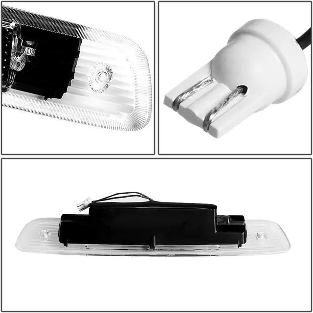 Alt view image 4 of 5 - DNA Motoring 3BL-TH01-LED-BK For 2001 to 2003 Toyota Highlander XU20 LED 3rd Third Tail Brake Light Rear Stop Lamp Black Housing 02 01 03