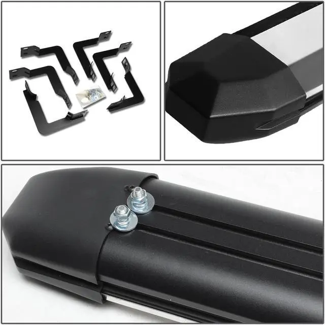 Alt view image 4 of 6 - DNA Motoring STEPB-5A-009-SS For 2004 to 2015 Nissan Titan Crew Cab Stainless Steel 5" Side Step Nerf Bar Running Board+Mounting Bracket Left + Right