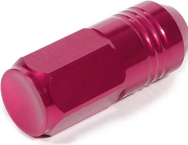 Alt view image 3 of 5 - DNA Motoring LN-ZTL-9020-15-PK 20Pcs Pink M12X1.5 20Mmx50Mm Aluminum Closed-End Lug Nuts+Deep Drive Extension Adapter