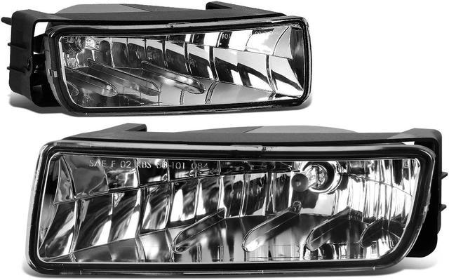 DNA Motoring FL-NS040-CH For 2003 to 2006 Ford Expedition Cadillac Escalade  Pair Front Bumper Driving Fog Light Lamps Clear Lens 04 05