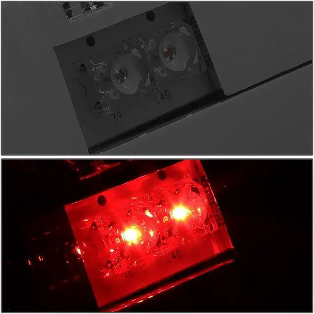 Alt view image 5 of 7 - DNA Motoring TL-CSIL99-LED-3D-CH-SM For 1999 to 2003 Chevy Silverado / GMC Sierra Pair of Chrome Housing Smoked Lens 3D LED Brake Tail Lights 00 01 02