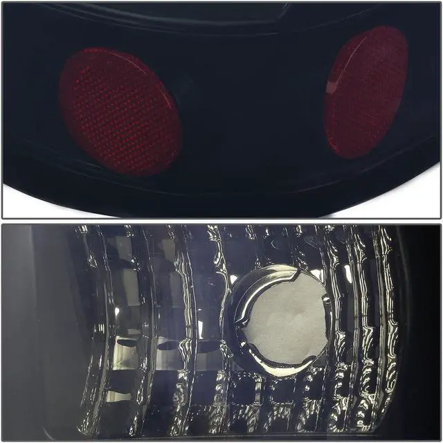 Alt view image 5 of 7 - DNA Motoring TL-CSIL99-LED-RD3D-BK-SM For 1999 to 2003 Chevy Silverado / GMC Sierra Pair of 3D LED Tail Brake Lights (Black Housing Smoked Lens) 00 01 02