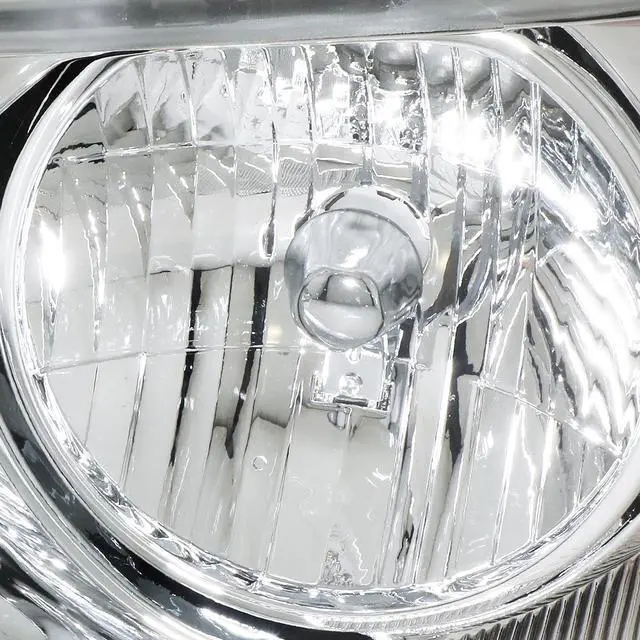 Alt view image 2 of 5 - DNA Motoring HL-OH-F1504-CH-AM For 2004 to 2008 Ford F150 11th Gen Chrome Housing Amber Corner Headlight Headlamp 05 06 07 Left + Right