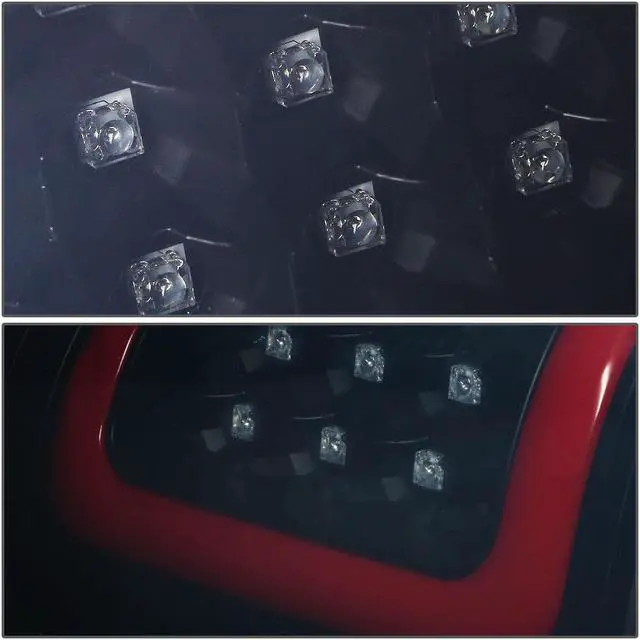 Alt view image 4 of 7 - DNA Motoring TL-CSIL99-LED-RD3D-BK-SM For 1999 to 2003 Chevy Silverado / GMC Sierra Pair of 3D LED Tail Brake Lights (Black Housing Smoked Lens) 00 01 02