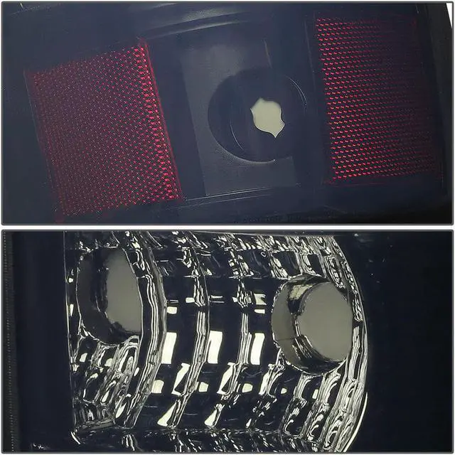 Alt view image 4 of 7 - DNA Motoring TL-CSIL03-LED-BK-SM For 2003 to 2007 Chevy Silverado / GMC Sierra Fleetside Pair of LED Tail Brake Lights (Black Housing Smoked Lens) 04 05 06