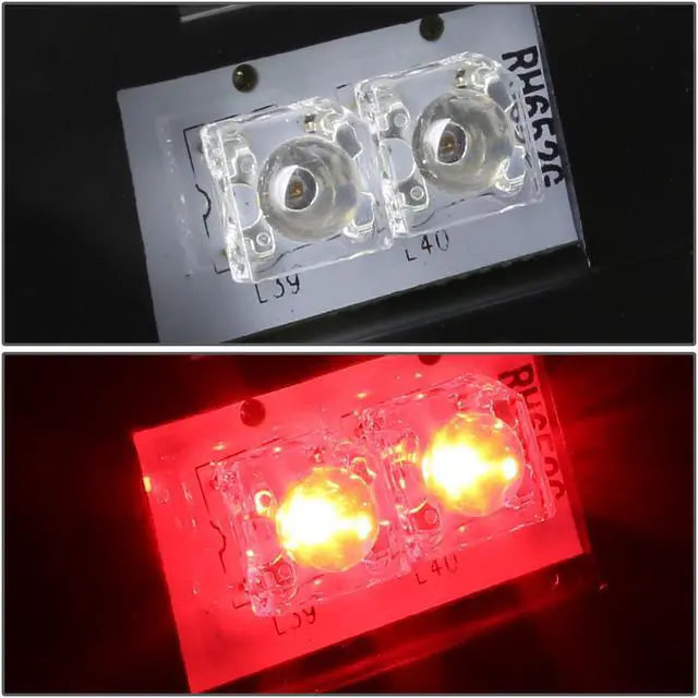 Alt view image 5 of 7 - DNA Motoring TL-CSIL99-LED-BK-CL For 1999 to 2003 Chevy Silverado / GMC Sierra Pair of Black Housing Clear Lens LED Brake Tail Lights 00 01 02