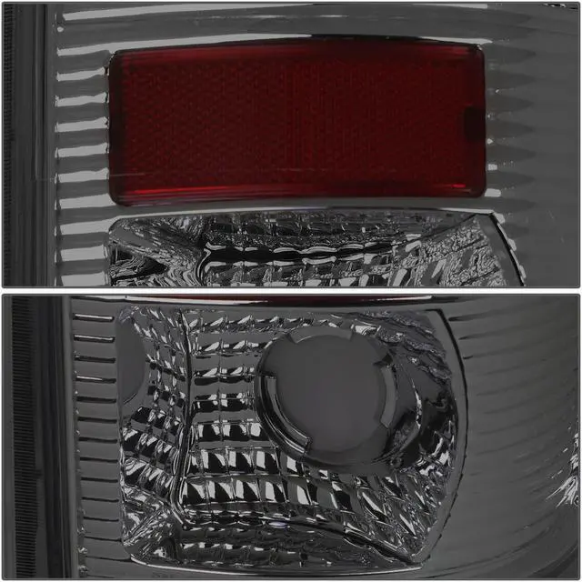 Alt view image 4 of 7 - DNA Motoring TL-F15097-LED-RD3D-CH-SM For 1997 to 2007 Ford F150 / Super Duty Styleside Pair of Red 3D LED Bar Tail Brake Lights (Chrome Housing Smoked Lens)