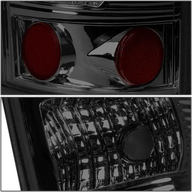 Alt view image 4 of 7 - DNA Motoring TL-CSIL99-LED-3D-CH-SM For 1999 to 2003 Chevy Silverado / GMC Sierra Pair of Chrome Housing Smoked Lens 3D LED Brake Tail Lights 00 01 02
