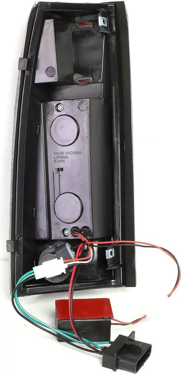 Alt view image 6 of 6 - DNA Motoring TL-C10-LED-BK-SM For 1992 to 1999 Chevy GMC C / K Series LED Tail Brake Reverse Light Kit (Black Smoke) 93 94 95 96 97 98