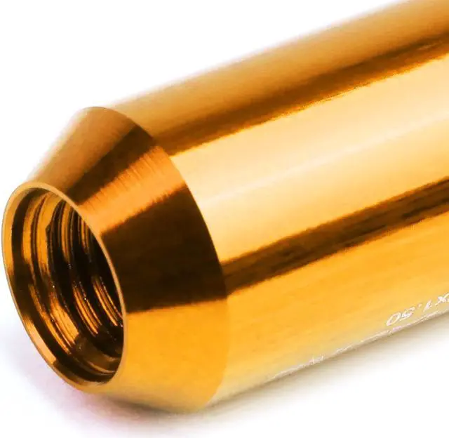 Alt view image 3 of 5 - DNA Motoring LN-ZTL-9023-15-OR 16-Piece M12 x 1.5 Aluminum Alloy Wheel Lug Nuts + 4 x Lock Nut + 1 x Lock Nut Key (Orange)