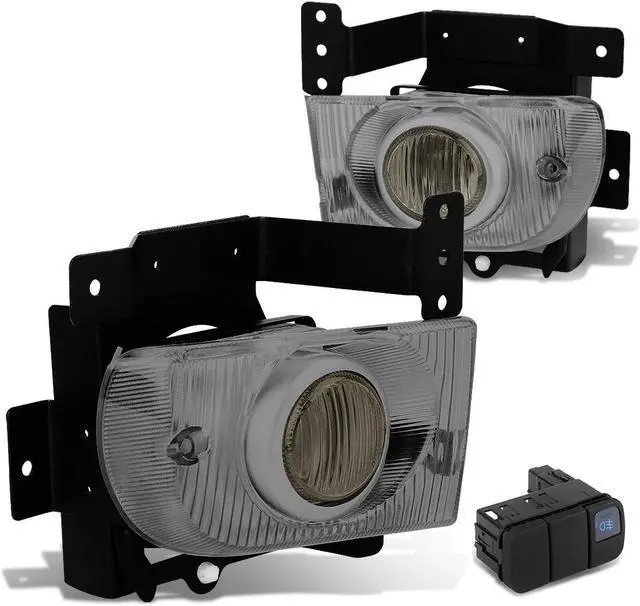 Main image of DNA Motoring FL-HC924-SM For 1992 to 1995 Honda Civic 4-Door Sedan Front Bumper Driving Fog Light+Bulbs+Switch Smoked Lens 5th Gen EG8/9 EH9 D15 D16 93 94