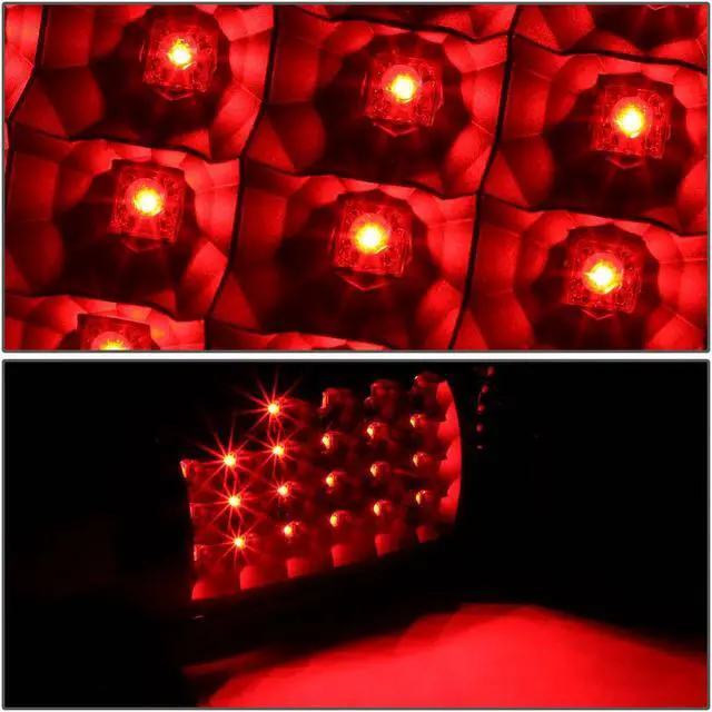 Alt view image 3 of 6 - DNA Motoring TL-C10-LED-BK-SM For 1992 to 1999 Chevy GMC C / K Series LED Tail Brake Reverse Light Kit (Black Smoke) 93 94 95 96 97 98