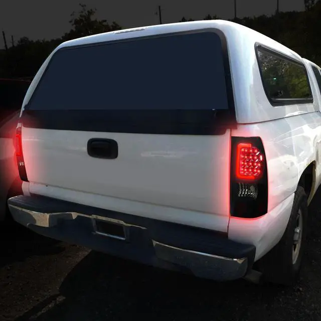 Alt view image 7 of 7 - DNA Motoring TL-CSIL99-LED-RD3D-BK-SM For 1999 to 2003 Chevy Silverado / GMC Sierra Pair of 3D LED Tail Brake Lights (Black Housing Smoked Lens) 00 01 02