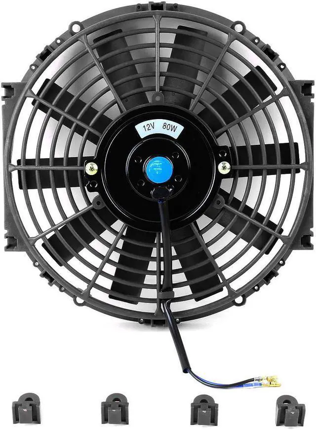 Alt view image 2 of 6 - DNA Motoring RAF-10+FMK-X2 2Pcs 10" Inch High Performance Electric Radiator Cooling Fan kit (Black)