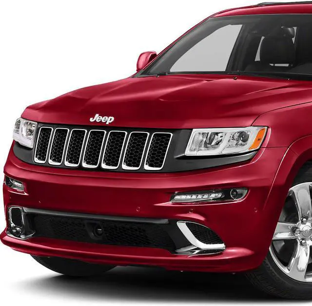 Alt view image 7 of 7 - DNA Motoring HL-HPL-JGC14-CH-AM For 2014 to 2016 Jeep Grand Cherokee LED DRL Projector Headlight Chrome Housing Amber Corner Headlamp 12 Left + Right