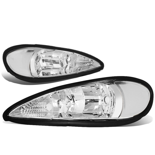 thumbnail image 2 of Pair Smoked Lens Headlights For 03-04 Ford Focus - Chrome Housing OE Style 2 of 3