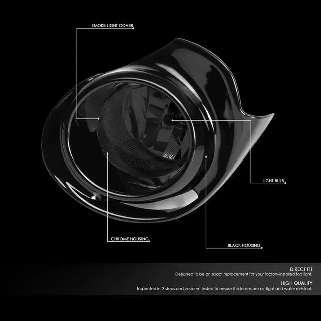 Alt view image 2 of 7 - DNA Motoring FL-ZTL-284-SM For 2015 to 2018 Toyota Prius C Pair Front Bumper Fog Light Lamp+Switch+Bezel Smoked Lens 16 17