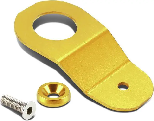 Alt view image 2 of 7 - DNA Motoring RAH-EK-GD GOLD CNC BILLET ALUMINUM RADIATOR STAY MOUNTING BRACKET+WASHER KIT FOR EK DC S2K
