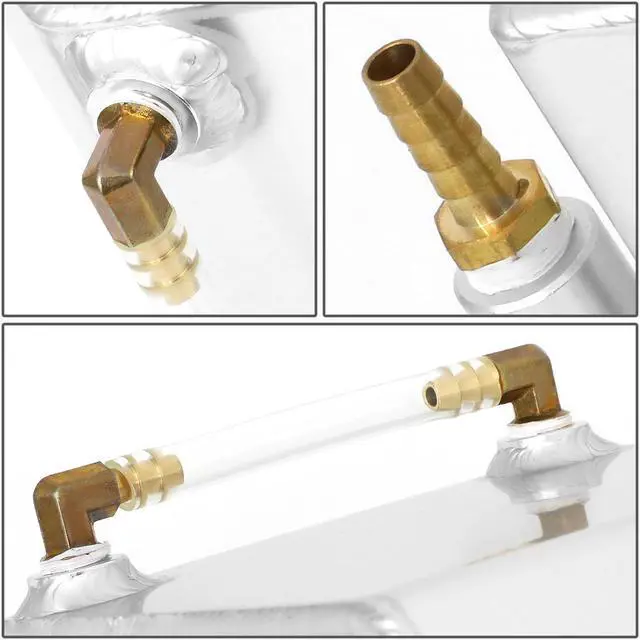 Alt view image 5 of 5 - DNA Motoring TANK-COL-001 For 1984 to 1996 Chevy Corvette Aluminum Coolant Expansion Recovery Overflow Tank Bottle 85 86 87 88 89 90 91 92 93 94 95