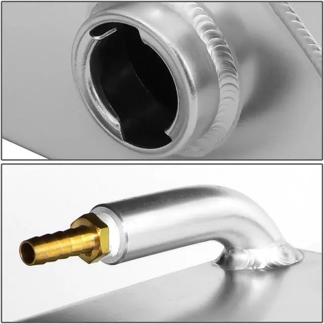 Alt view image 4 of 5 - DNA Motoring TANK-COL-001 For 1984 to 1996 Chevy Corvette Aluminum Coolant Expansion Recovery Overflow Tank Bottle 85 86 87 88 89 90 91 92 93 94 95