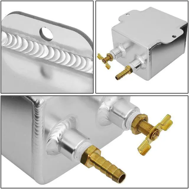 Alt view image 5 of 5 - DNA Motoring TANK-EXP-001 For AT Automatic Transmission Aluminum Fluid/Oil Expansion Tank Bottle Universal