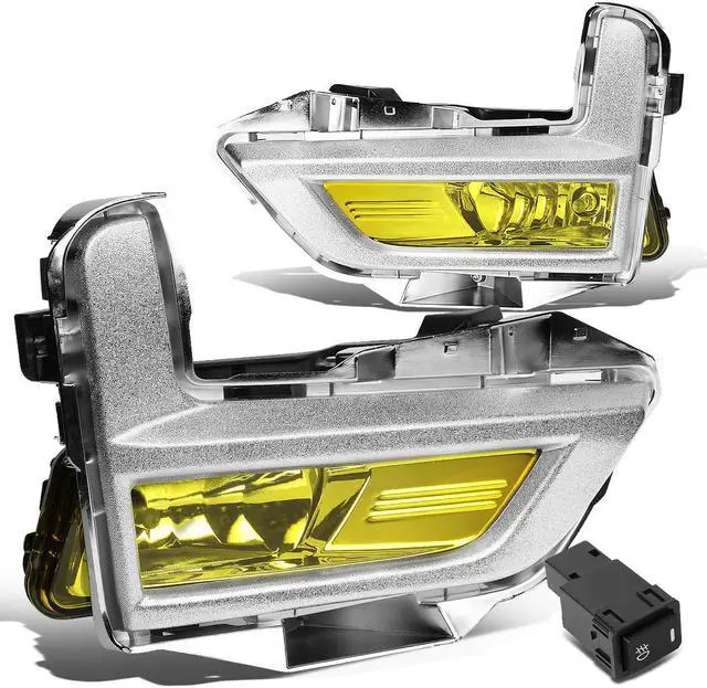 Main image of DNA Motoring FL-ZTL-280-AM For 2017 to 2018 Nissan Rogue Pair Front Driving Fog Light Lamp+Switch+Chrome Bezel Amber Lens