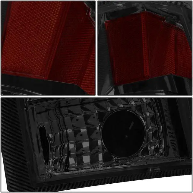 Alt view image 4 of 6 - DNA Motoring TL-C10-LED-3D-CH-SM For 1988 to 2000 Chevy / GMC C / K -Series Pair of 3D LED Tail Brake Light (Chrome Housing Smoked Lens) 91 92 93 94 95 96 97 98 99