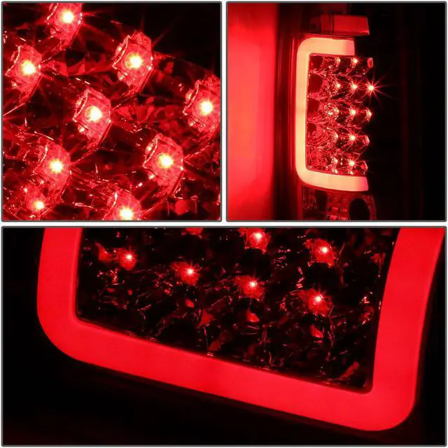 Alt view image 3 of 6 - DNA Motoring TL-C10-LED-3D-CH-SM For 1988 to 2000 Chevy / GMC C / K -Series Pair of 3D LED Tail Brake Light (Chrome Housing Smoked Lens) 91 92 93 94 95 96 97 98 99