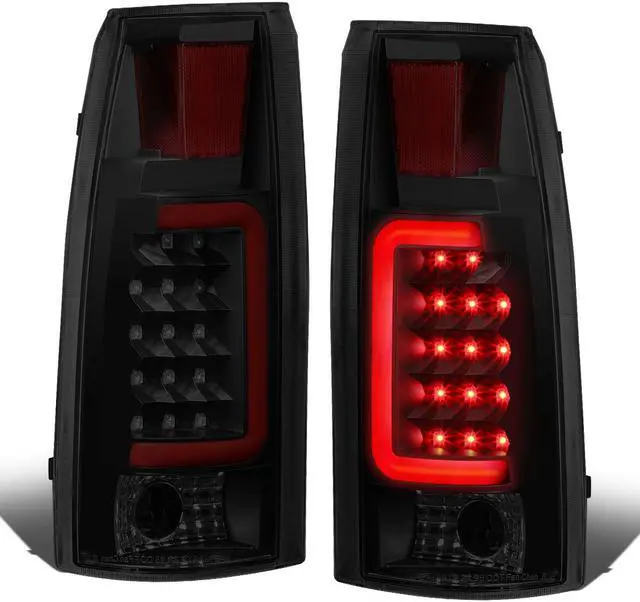 Main image of DNA Motoring TL-C10-LED-RD3D-BK-SM For 1988 to 2000 Chevy / GMC C / K -Series Pair of 3D LED Tail Brake Lights (Black Housing Smoked Lens) 92 93 94 95 96 97 98 99