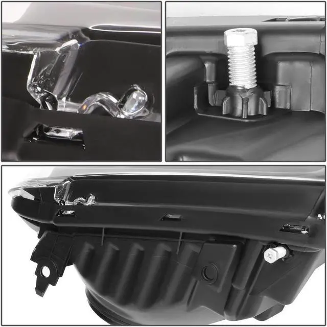Alt view image 5 of 7 - DNA Motoring HL-OH-FSUPER05-CH-AM For 2005 to 2007 Ford F250 F350 F450 F550 Super Duty Headlight Chrome Housing Clear Corner Headlamp 06 Left + Right