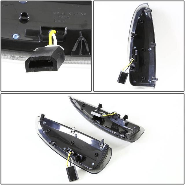 Alt view image 3 of 7 - DNA Motoring MLEDL-003-SM-WH For 2000 to 2007 Ford Super Duty / Excursion Smoke Lens Towing Side Mirror Turn Signal Light (White LED) 01 02 03 04 05 06