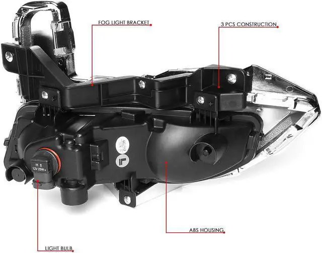 Alt view image 6 of 7 - DNA Motoring FL-ZTL-280-SM For 2017 to 2018 Nissan Rogue Pair Front Driving Fog Light Lamp+Switch+Chrome Bezels Smoked Lens