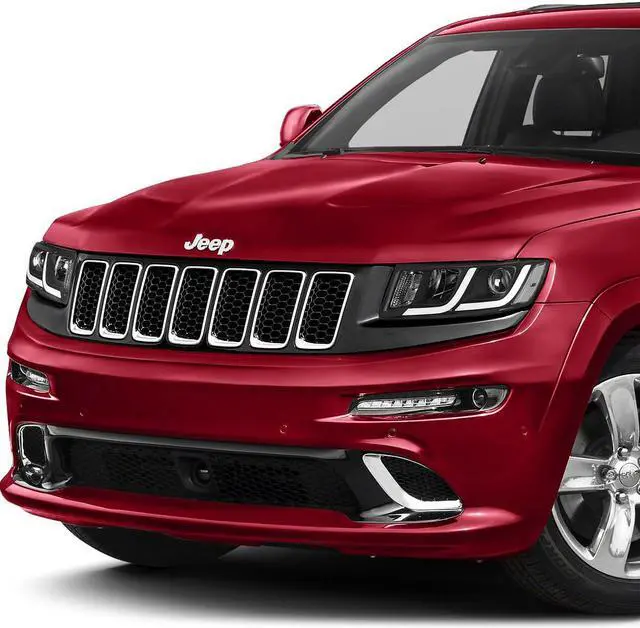 Alt view image 7 of 7 - DNA Motoring HL-HPL-JGC14-BK-CL1 For 2014 to 2016 Jeep Grand Cherokee LED DRL Projector Headlight Black Housing Clear Corner Headlamp 12 Left + Right